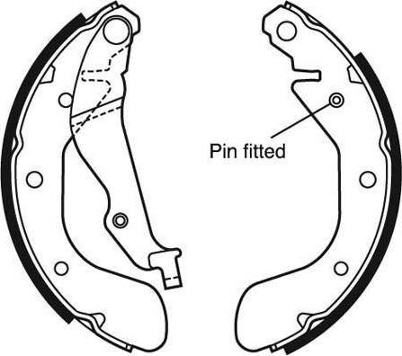 Motaquip VBS714 - Brake Shoe Set www.autospares.lv