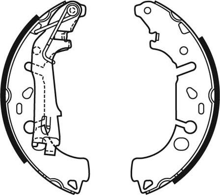 Motaquip VBS715 - Brake Shoe Set www.autospares.lv