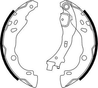 Motaquip VBS716 - Brake Shoe Set www.autospares.lv