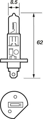 Motaquip VBU448 - Kvēlspuldze, Tālās gaismas lukturis autospares.lv