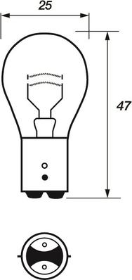 Motaquip VBU380 - Bulb, stop light www.autospares.lv