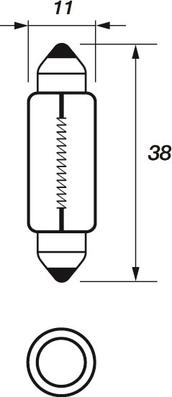 Motaquip VBU239 - Kvēlspuldze, Numura apgaismojuma lukturis www.autospares.lv