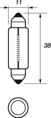 Motaquip VBU272 - Kvēlspuldze, Numura apgaismojuma lukturis www.autospares.lv