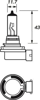 Motaquip VBUH11 - Bulb, spotlight www.autospares.lv