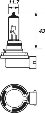 Motaquip VBUH8 - Kvēlspuldze, Pamatlukturis www.autospares.lv