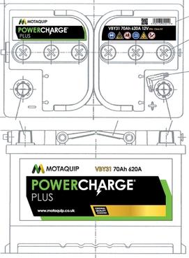 Motaquip VBY31 - Startera akumulatoru baterija www.autospares.lv