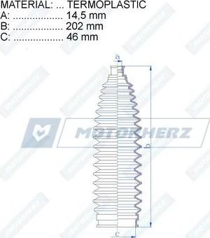 Motorherz RDZ0609MG - Putekļusargs, Stūres iekārta www.autospares.lv