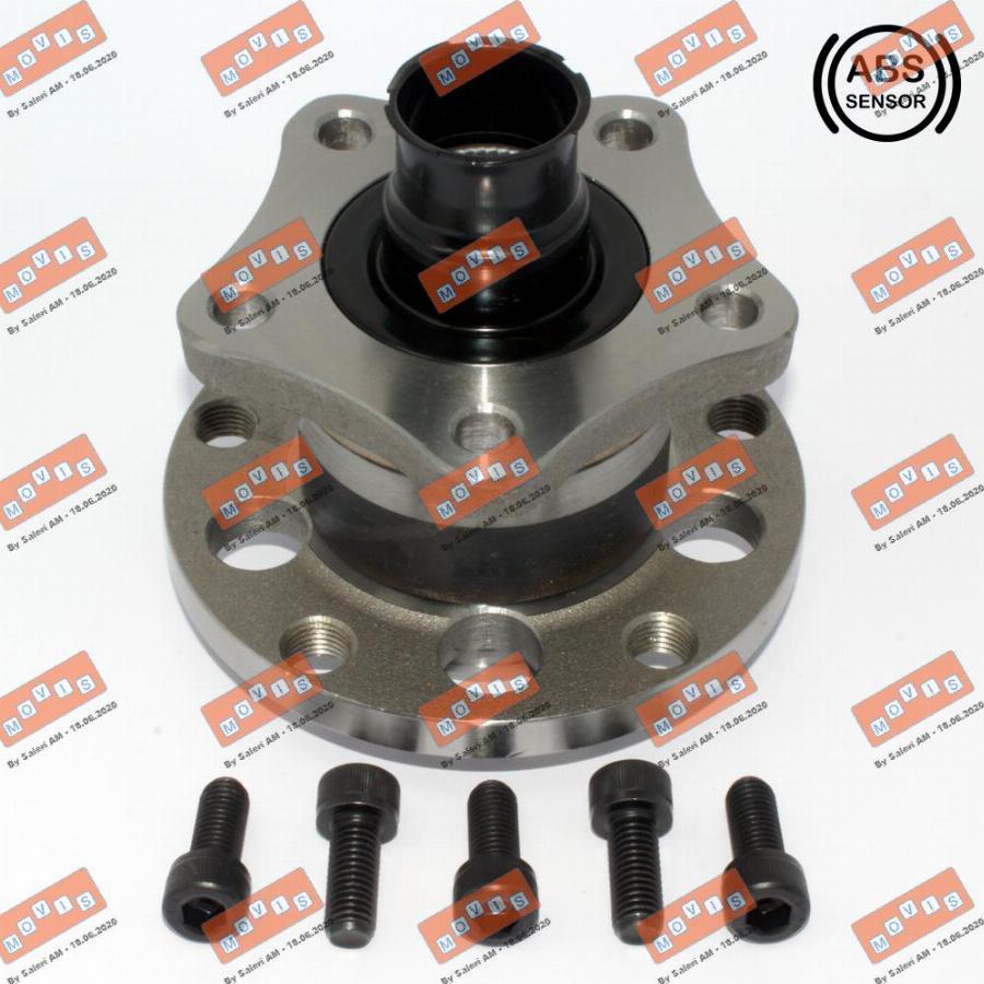 MOVIS ASB1692 - Подшипник ступицы колеса, комплект www.autospares.lv