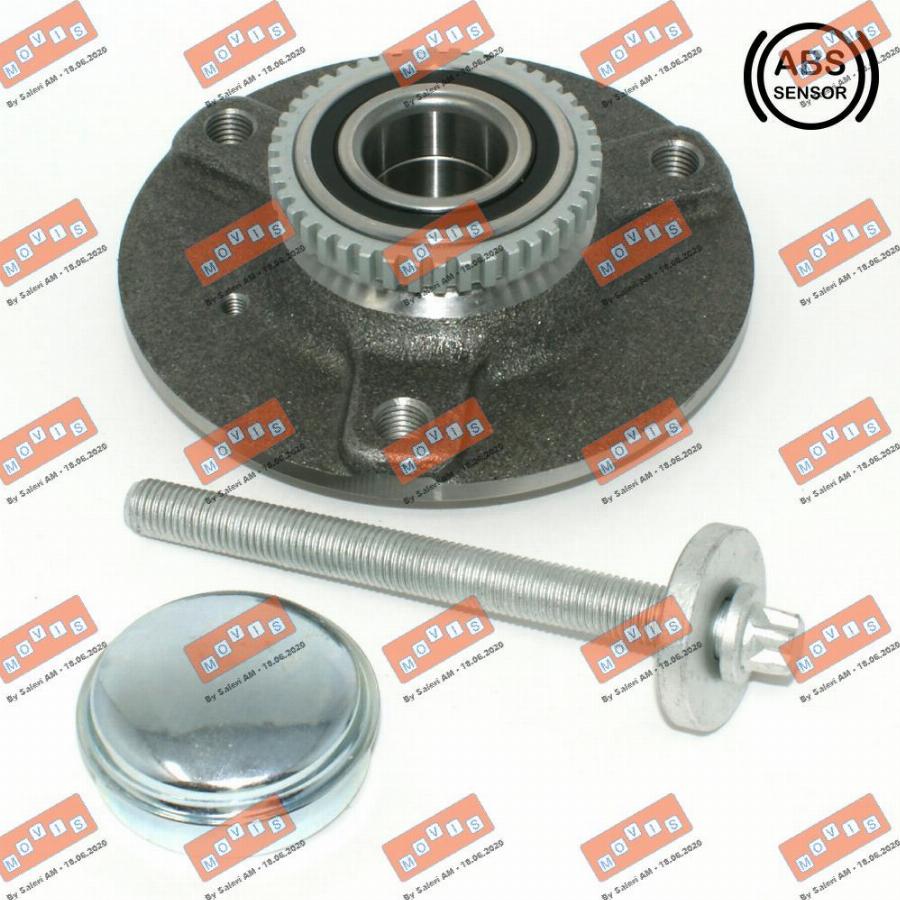 MOVIS ASB1888 - Подшипник ступицы колеса, комплект www.autospares.lv