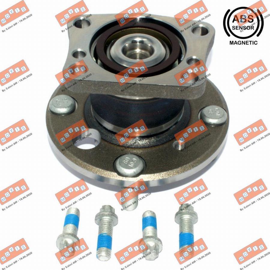 MOVIS ASB2600 - Wheel hub, bearing Kit www.autospares.lv