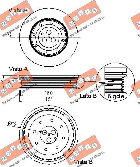 MOVIS AST9144 - Piedziņas skriemelis, Kloķvārpsta autospares.lv