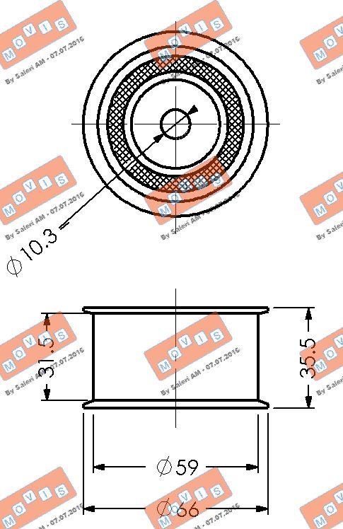 MOVIS AST1475 - Parazīt / Vadrullītis, Zobsiksna www.autospares.lv