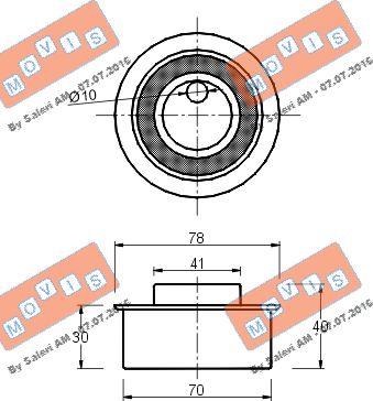 MOVIS AST1511 - Spriegotājrullītis, Gāzu sadales mehānisma piedziņas siksna www.autospares.lv