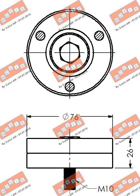 MOVIS AST1571 - Parazīt / Vadrullītis, Ķīļrievu siksna autospares.lv