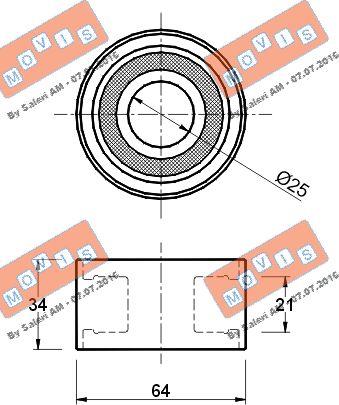 MOVIS AST1017 - Parazīt / Vadrullītis, Zobsiksna www.autospares.lv