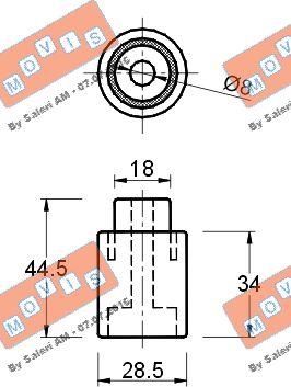 MOVIS AST1865 - Parazīt / Vadrullītis, Zobsiksna autospares.lv