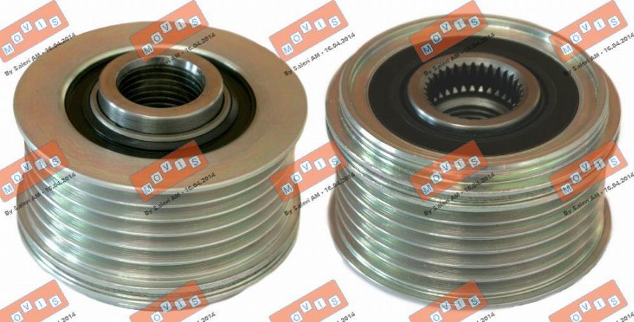 MOVIS AST3635 - Pulley, alternator, freewheel clutch www.autospares.lv