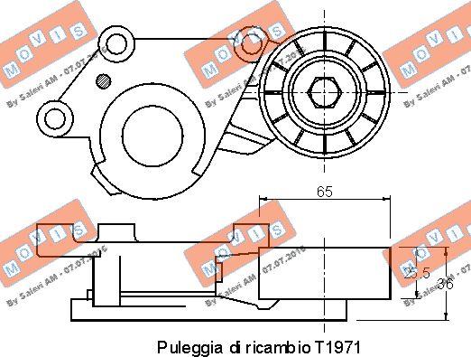 MOVIS AST3126 - Parazīt / Vadrullītis, Ķīļrievu siksna autospares.lv