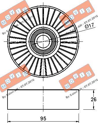 MOVIS AST3226 - Parazīt / Vadrullītis, Ķīļrievu siksna autospares.lv