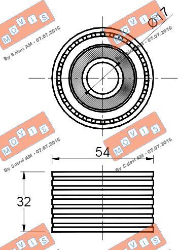 MOVIS AST2424 - Parazīt / Vadrullītis, Zobsiksna autospares.lv