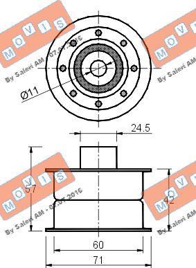 MOVIS AST2087 - Parazīt / Vadrullītis, Zobsiksna www.autospares.lv