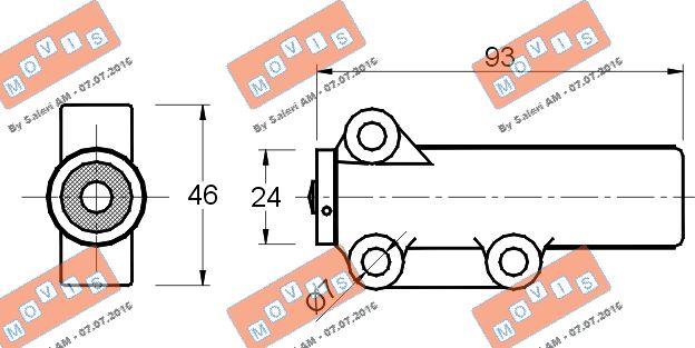 MOVIS AST2146 - Mierinātājs, Zobsiksna www.autospares.lv