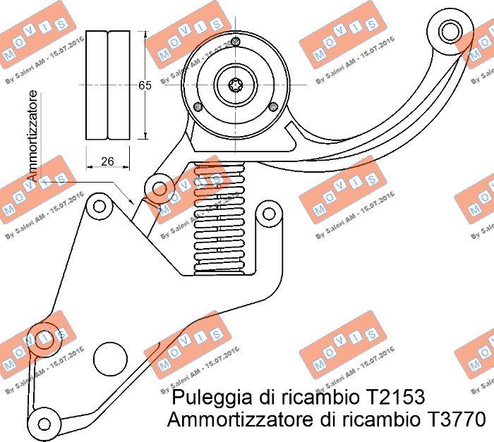 MOVIS AST2152 - Siksnas spriegotājs, Ķīļsiksna autospares.lv