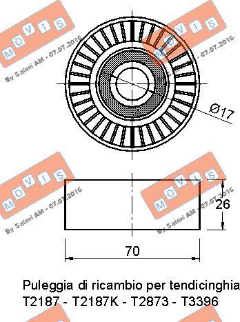 MOVIS AST2116 - Parazīt / Vadrullītis, Ķīļrievu siksna autospares.lv