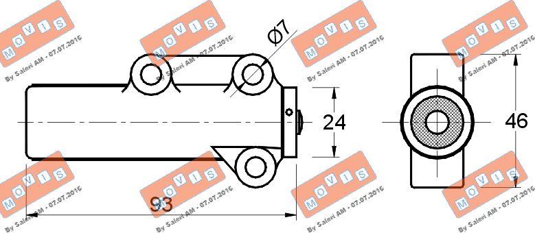 MOVIS AST2126 - Успокоитель, зубчатый ремень www.autospares.lv