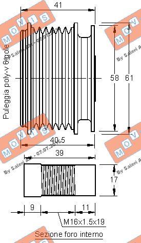 MOVIS AST2365 - Piedziņas skriemelis, Ģenerators autospares.lv