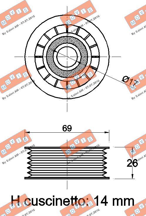 MOVIS AST2294 - Parazīt / Vadrullītis, Ķīļrievu siksna autospares.lv