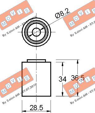 MOVIS AST2202 - Parazīt / Vadrullītis, Zobsiksna www.autospares.lv