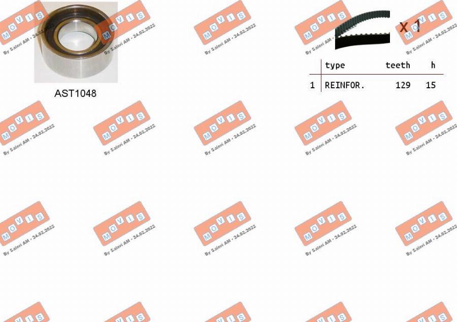 MOVIS ASTK0846 - Timing Belt Set www.autospares.lv