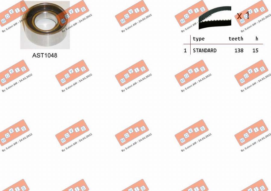 MOVIS ASTK0841 - Timing Belt Set www.autospares.lv