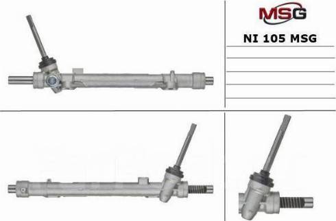 MSG NI 105 - Aksiālais šarnīrs, Stūres šķērsstiepnis www.autospares.lv