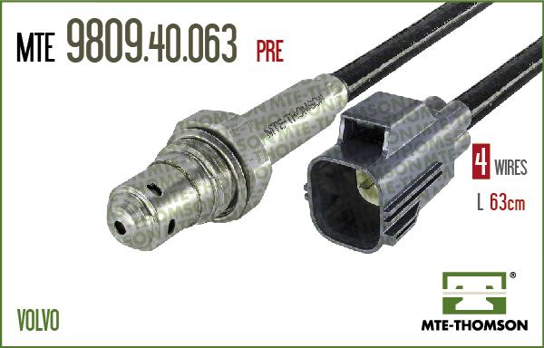 MTE-Thomson 9809.40.063 - Лямбда-зонд, датчик кислорода www.autospares.lv