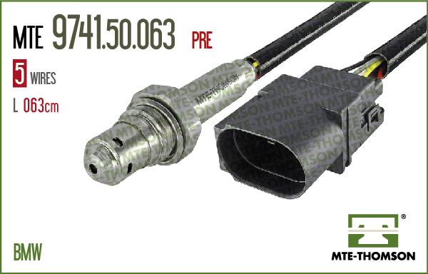 MTE-Thomson 9741.50.063 - Лямбда-зонд, датчик кислорода www.autospares.lv