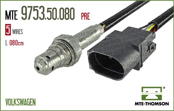 MTE-Thomson 9753.50.080 - Лямбда-зонд, датчик кислорода www.autospares.lv