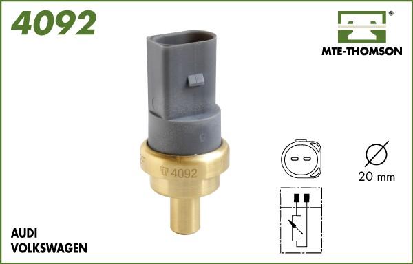 MTE-Thomson 4092 - Датчик, температура охлаждающей жидкости www.autospares.lv