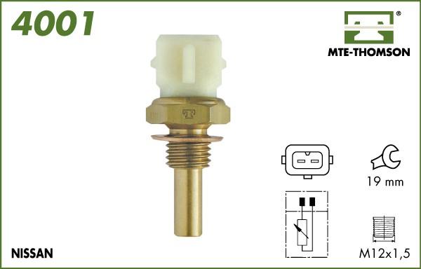 MTE-Thomson 4001 - Датчик, температура охлаждающей жидкости www.autospares.lv