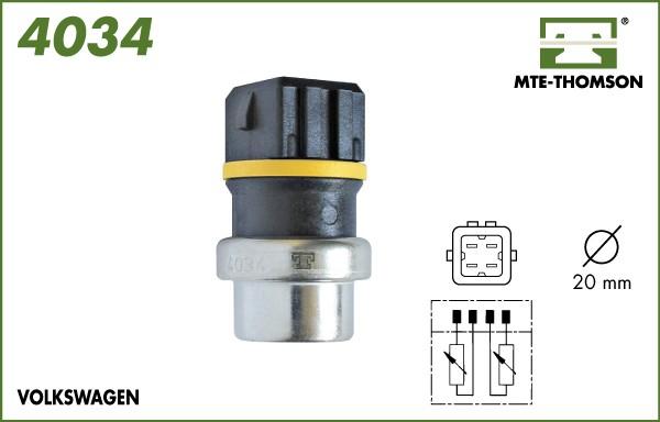 MTE-Thomson 4034 - Датчик, температура охлаждающей жидкости www.autospares.lv