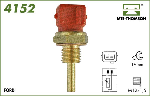 MTE-Thomson 4152 - Датчик, температура охлаждающей жидкости www.autospares.lv