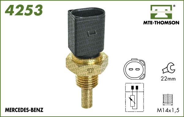 MTE-Thomson 4253 - Sensor, coolant temperature www.autospares.lv