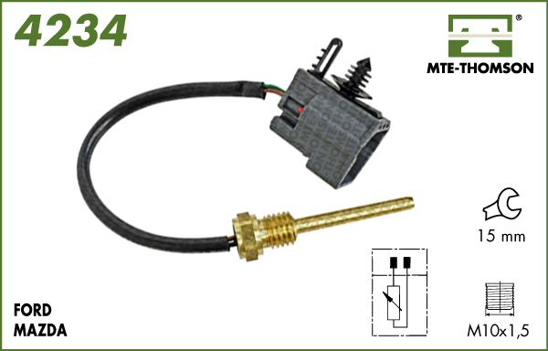 MTE-Thomson 4234 - Devējs, Dzesēšanas šķidruma temperatūra www.autospares.lv