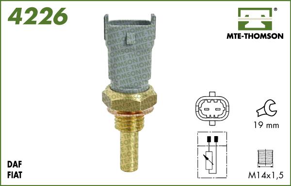 MTE-Thomson 4226 - Devējs, Dzesēšanas šķidruma temperatūra www.autospares.lv