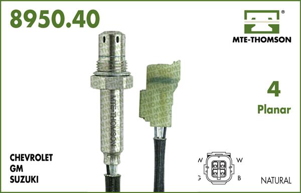 MTE-Thomson 8950.40.063 - Лямбда-зонд, датчик кислорода www.autospares.lv