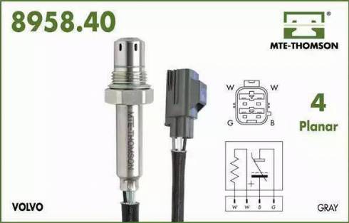 MTE-Thomson 8958.40.088 - Lambda zonde autospares.lv