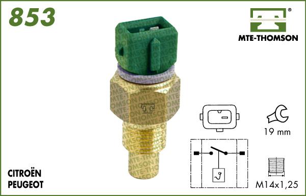 MTE-Thomson 853.60 - Termoslēdzis, Radiatora ventilators autospares.lv