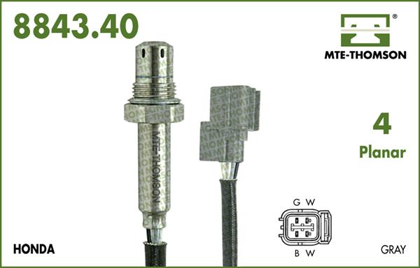 MTE-Thomson 8843.40.070 - Лямбда-зонд, датчик кислорода www.autospares.lv