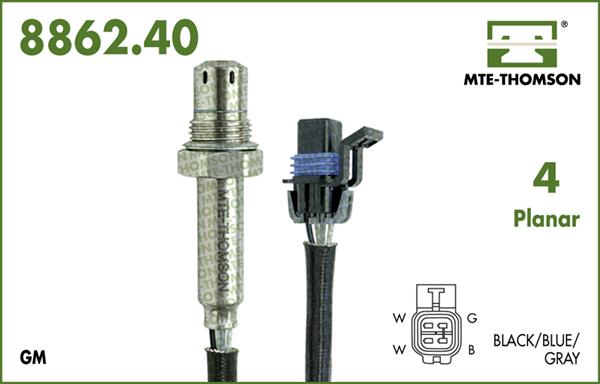 MTE-Thomson 8862.40.031 - Лямбда-зонд, датчик кислорода www.autospares.lv